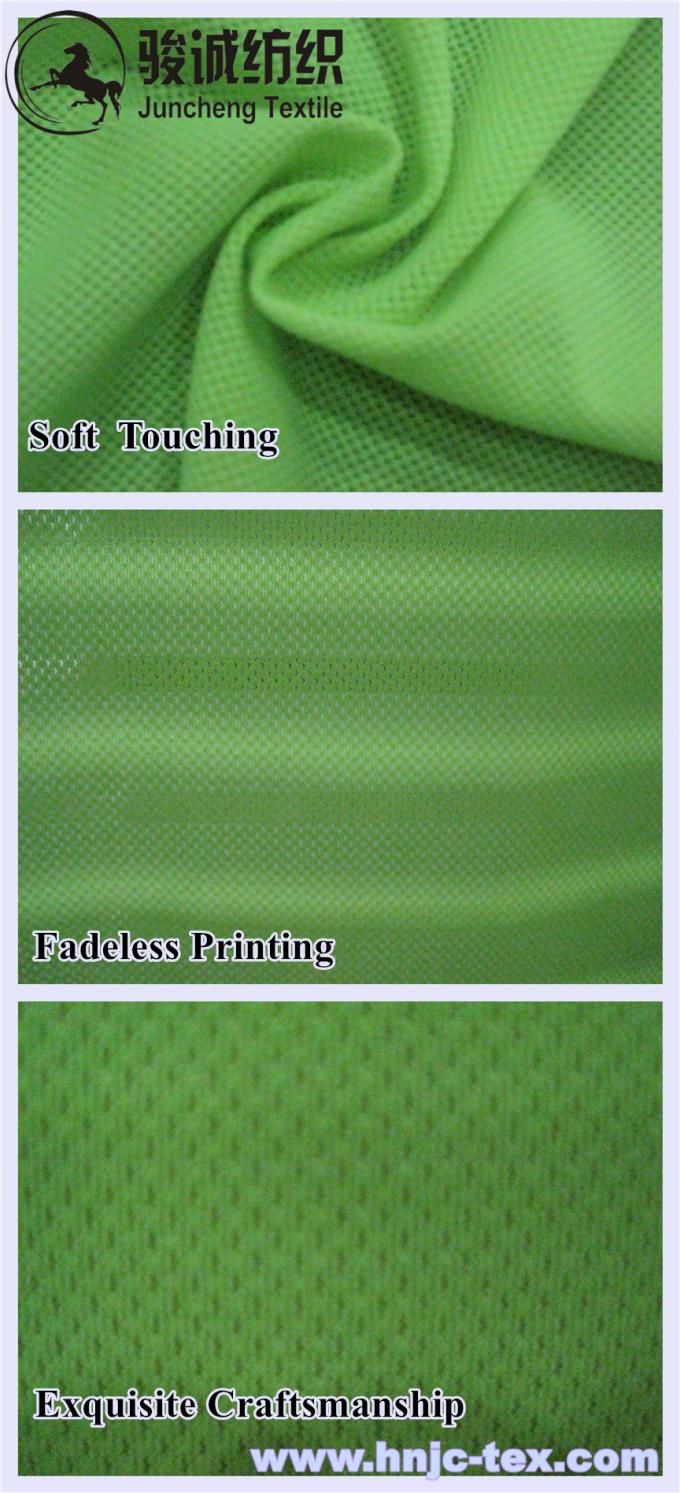 100 polyester tricot mesh fabric golden brushed tricot for Sportswear Track Suits/apparel