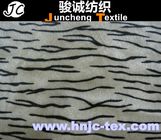 printed Tiger stripes knitting fabric/short plush fabric with good quality/common velboa