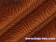 Polyester flannel burnout dyeing fabric with short plush for upholstery and sofa fabric