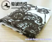 Flower pattern printed short plush warm blanket fabric and hometextile fabric to Europe