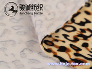 Environment friendly leopard pattern imitated cuddle soft velboa for home textile
