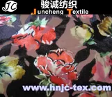 New fabric flower pattern burnout spendex and polyester blend elastic fabric