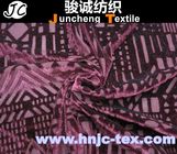 New fabric flower pattern burnout spendex and polyester blend elastic  non-invert fabric