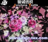 New fabric lively 3Dlike flower pattern burnout spendex and polyester blend elastic fabric
