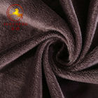 grey 3mm super soft velboa plush fabric/short pile plush fabric for blanket