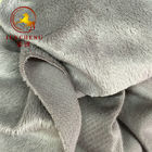 grey 3mm super soft velboa plush fabric/short pile plush fabric for blanket