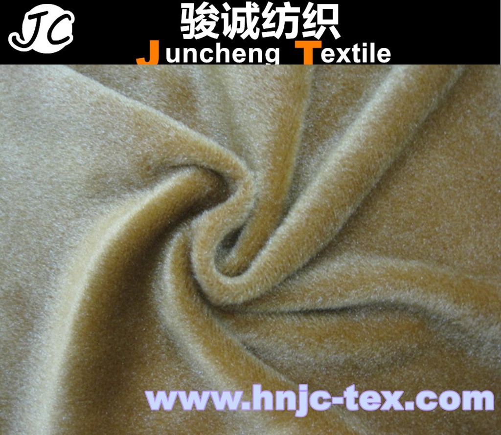 100% polyester plain style velour fabric short pile for sofa upholstery polyester