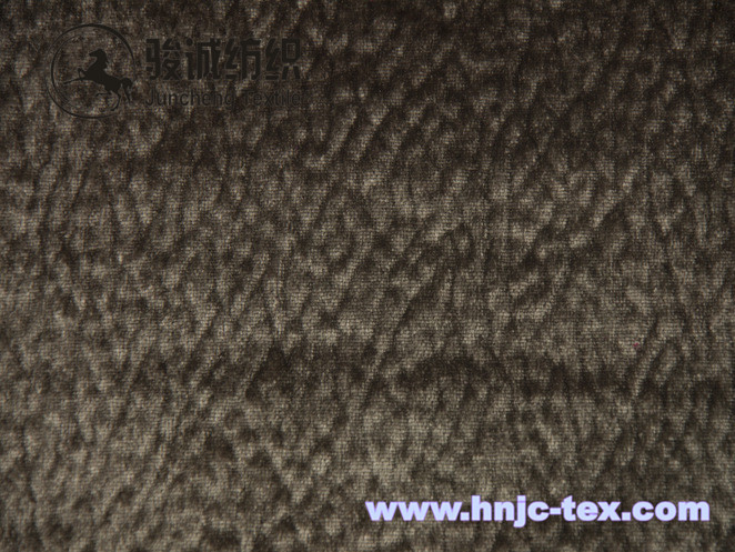 Leather printed thick velvet for sofa fabric/uphostery