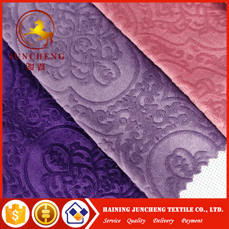 Turkey Market High Quality Upholstery 3D embossed Italian Velvet Tay tuyu design Fabric
