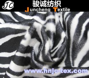 Velboa Polyester Upholster Sofa Fabric Zebra short pile for sofa upholstery polyester