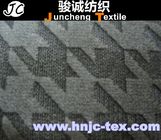 Polyester Knit Burnout Design Velvet Fabric Houndstooth Car Mat/ sofa upholstery /apparel
