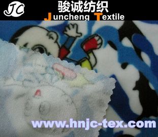 Paper Print Cartoon Animal Velboa Fabric for baby sleepwear