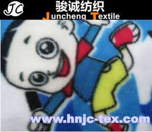 Paper Print Cartoon Animal Velboa Fabric for baby sleepwear