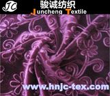 China factory floret design embossed velvet for apparel and dress