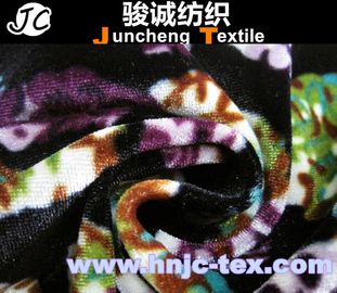 100% polyester printed velboa fabric/ penetration printing/ printed velvet/Blanket/Flower