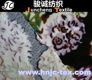 100% polyester printed velboa fabric/ penetration printing/ printed velvet/Blanket/Flower