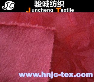 polyester spendex blend elastic super soft velboa fabric/ fabric flower brush/carpet