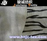 printed Tiger stripes knitting fabric/short plush fabric with good quality/common velboa