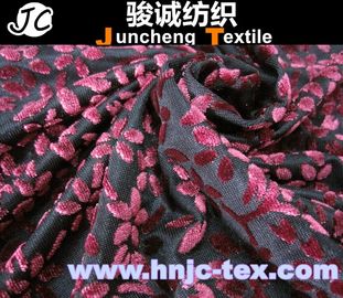 New burnout anti-static polyester flower pattern non-invert fabric women apparel fabric