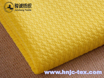 100% Polyester tweed combing jacquard thick needle weft knitting fabric for woman apparel