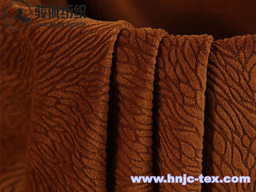 Polyester flannel burnout dyeing fabric with short plush for upholstery and sofa fabric