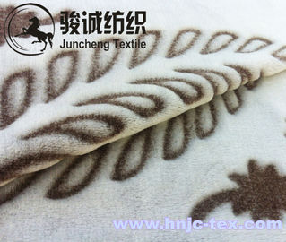 Grain pattern printed short plush soft blanket fabric for hometextile and bedding