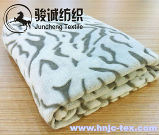 New zebra stripe printed short plush warm blanket fabric for hometextile/ bedding