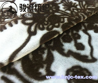 Flower pattern printed short plush warm blanket fabric and hometextile fabric to Europe