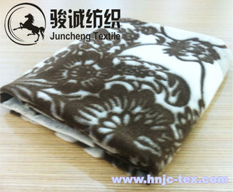 Various pattern printed short plush warm flannel blanket fabric hometextile fabric