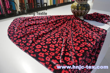 anti static high quality printedpoly spun velour/micro velvet for apparel and upholstery