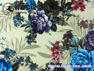 Anti static/anti pilling paper printing flower printed velvet fabric for apparel