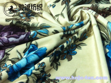 Anti static/anti pilling paper printing flower printed velvet fabric for apparel