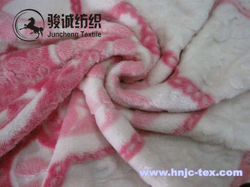 Environment friendly burnout sherpa coral fabrics coral fleece fabric/pajamas fabric