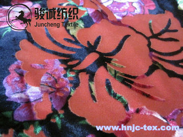 New burnout antistatic flower polyester fabric miro velvet fabric women apparel fabric