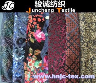 New burnout various style polyester fabric miro velvet fabric women apparel fabric