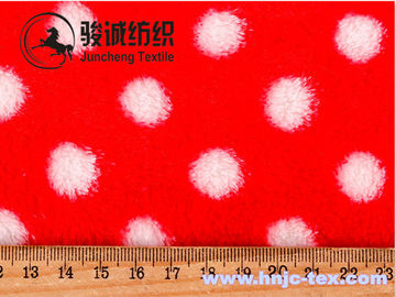 Double sides printed small dots flannel fabric for blanket fabric and apparel