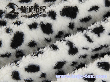 Hot sell leopard print velveteen/shu velvet for pajamas fabric and apparel