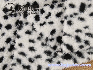 Hot sell leopard print velveteen/shu velvet for pajamas fabric and apparel