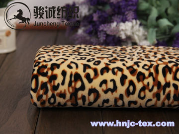 Environment friendly leopard pattern imitated cuddle soft velboa for home textile