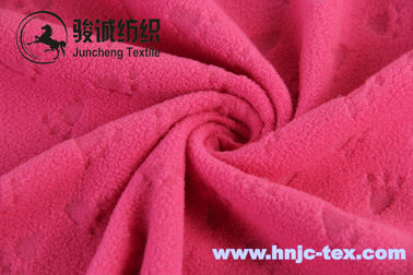 Single side embossed pattern polar fleece/coral fleece fabric for pajama and apparel