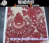 Excellent Quality Knitted Cotton/Nylon Embroidered Lace fabric Wholesale