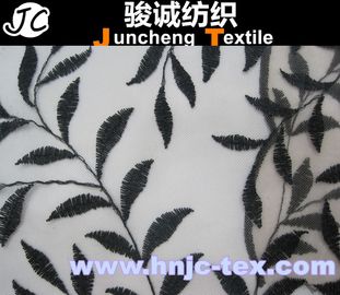 Excellent Quality Knitted Cotton/Nylon Embroidered Lace fabric Wholesale