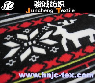 X'mas pattern polyester and spandex blended elastic velvet/velour fabric for Christmas