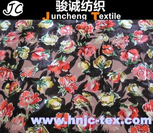 New fabric flower pattern burnout spendex and polyester blend elastic fabric