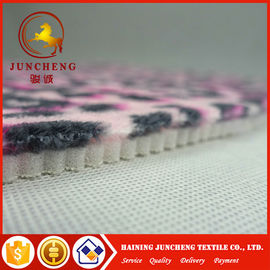 2017 New Printed coral fleece laminated with 5mm sponge for slipper shoe fabric