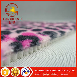 2017 New Printed coral fleece laminated with 5mm sponge for slipper shoe fabric