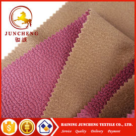 Bronzing Suede Woven Soft Leather Look Colourful In-stock fabric for upholstery and Sofa