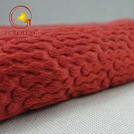 New Design Super soft embossed polyester fleece fabric for sofa and home decoration