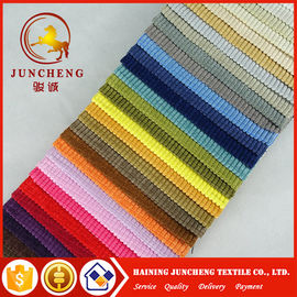 2018 knitting factory directly knitting velvet checked fabric bonded with tc fabric for sofa and furniture