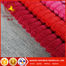 2018 knitting factory directly knitting velvet checked fabric bonded with tc fabric for sofa and furniture